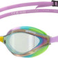 ARENA Unisex Python Racing Swim Goggles for Men and Women Anti-Fog No Leak Max Comfort Dual Strap, Mirror/Non-Mirror Lens