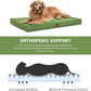 Outdoor Dog Bed for Medium Dogs, Waterproof Dog Crate Bed for Puppy Beds, Orthopedic Egg Crate Foam Pet Bed with Washable and Removable Oxford Cover, Light Green