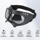 Small Dog Goggles Windproof for Small-Medium Breeds Dog Sunglasses Anti-UV with Adjustable Straps - Silver