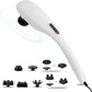 MEGAWISE Handheld Back Massager | Deep Tissue Percussion Relief for Back, Neck, Shoulders, Waist Legs, Full Body for Improved Blood Circulation and Fatigue Relief (Pearl White 6Ft Corded)