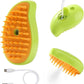 Steam Brush for Cats Shedding, 3 in 1 Steamy Water Pet Hair Removal Comb with Steamer, Spritz Comb for Dog, Indoor Cat Spray Mist Grooming Defur Brush, Cepillo Vapor Gato Perro, Steaming Cleaning Spa