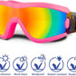 Medium Dog Sunglasses with Adjustable Strap UV Protection, Winproof Puppy Sunglasses, Suitable for Dogs Eyes Protection，Soft Dog Goggles
