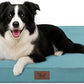Outdoor Dog Bed for Medium Dogs, Waterproof Dog Crate Bed for Puppy Beds, Orthopedic Egg Crate Foam Pet Bed with Washable and Removable Oxford Cover, Light Blue
