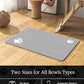 Pet Feeding Mat-Absorbent Dog Mat for Food and Water Bowl-No Stains Quick Dry Water Dispenser Mat-Dog Accessories Pet Supplies-Bowl for Messy Drinkers（LIGHTGREY,23"x34"