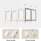 Acrylic Dog Playpen with Door, 24" 10PCS Clear Pet Play Pen Indoor for Small Animals, Transparent Puppy Fence Kennel Rabbit Ferret, Doggie Cages Yard Easy Assemble