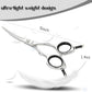 Dog Grooming Scissors 5'' Small Curved Pet Shears Super Light Professional 440C Stainless Steel Pet Shears for Trimming Face and Paws Nose Ear Easy Use.
