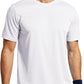 MIER Men's Quick Dry Workout Shirts Moisture Wicking Running Athletic Performance T-Shirts Recycled Polyester Top Tee