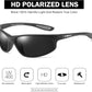 FAGUMA Polarized Sports Sunglasses For Men Cycling Driving Fishing UV400 Protection