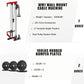 Wall Mount Cable Station, WM1 Cable Crossover Machine with 17 Positions, High and Low Cable Crossover Machine with Removable Footplate for Garage Home Gym