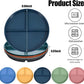 10 Pcs Unbreakable Divided Plates for Kids Adults, 9 Inch Round Portion Control Plate, 3 Compartment Plates with Dividers, Lightweight Reusable Dinnerware Portion Control Plastic, Dishwasher Safe