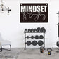 Mindset is Everything Gym Motivational Wall Art Banner Dorm Posters Gifts for Guys Men Women Gym Flag Decor for Home Gym Bedroom Workout Room 30x20 Inchs