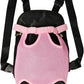 FEimaX Dog Carrier Backpack Pet Legs Out Front Cat Travel Bag, Adjustable Puppy Backpacks Carriers Hands-Free for Small Medium Dogs Cats Hiking Traveling Camping Daily Walking (X-Large, Pink)