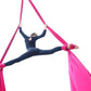 Aerial Silks Yoga Swing Set - 9/11 Yards Aerial Yoga Hammock Kit Anti-Gravity Flying for Fitness, Low/Non Stretch Nylon Tricot Fabric Hardware Included for Dance