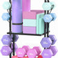 Dumbbell Rack Weight Rack for Home Gym Yoga Mat Storage Workout Equipment Organizer with Wheels
