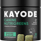 Canine NutriGreens - Natural Dog Vitamins & Probiotics for Dogs. No Messy Powder. Includes Spirulina, Kelp & Antioxidant Berry Mix. 6-in-1 Dog Supplements & Vitamins Chews. Super Greens for Dogs.