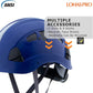 LOHASPRO Hard Hats Construction Safety Helmet ANSI Z89.1 Approved OSHA Hardhat Vented Men Worker Blue Hard Hat with Chin Strap Tree Climbing Rescue Arborist Helmet (P5 Blue)