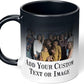 Personalized Coffee Mug, Magic Color Changing Photo Text 11 Oz Ceramic Mug, Customized Picture Name Tea Cup, Custom Fathers Day Mug, Taza Cafe Personalizadas Fotos, Gifts Women Men Mom, Black CC