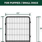 FXW Homeplus Unleashed Indoor Dog Playpen - Stress-Free and Safe Play, Heavy Duty 24 Inch 2 Wire Panels Dog Pen for Puppy and Small Dogs, Black│Patented