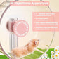 Super Silent Hamster Wheel 8.7 Inch, Magnetic Large Rat Wheel for Chinchilla, Gerbil, Guinea Pig, Cat, Mouse, Sugar Glider and Dwarf, Syrian Hamster Accessories (Peach Pink)