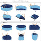 Jasonwell Foldable Dog Pet Bath Pool Collapsible Dog Pet Pool Bathing Tub Kiddie Pool Doggie Wading Pool for Puppy Small Medium Large Dogs Cats and Kids 32" Blue