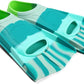 Kids Swim Fins,Short Kids Fins Youth Swimming Flippers for Lap Swimming Training for Children Girls Boys Beginners