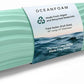 Oceanfoam Tidal Roller - Seafoam - Muscle Massage Foam Roller for Back Pain & Stretching - Firm and Ergonomic Wide Wave Textured - Yoga, Athletics, & Wellness - Full Size, 20" x 5"