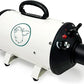 Flying Pig High Velocity Dog Pet Grooming Dryer w/Heater (Flying One, White w/Teal Logo)