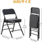 BOOSDEN Padded Folding Chair 2 Pack, Foldable Chair with Thick Cushion, Heavy Duty Metal Folding Chair for Outdoor & Indoor & Dining & Party, Black