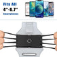 VUP Running Armband 360°Rotatable for iPhone 14/13/Pro Max/Pro/Mini/12/11/SE/Xs/XR/X/8/7/Plus, Fits All 4-6.7 Inch Smartphones, with Key Holder Phone Armband for Running Hiking Biking (Sliver)