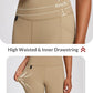baleaf Women's Fleece Lined Leggings Waterproof Winter Hiking Pants Thermal Running Tights Zipper Pockets High Waisted