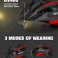 VICTGOAL Bike Helmet for Men Women with Led Light Detachable Magnetic Goggles Removable Sun Visor Mountain & Road Bicycle Helmets Adjustable Size Adult Cycling Helmets