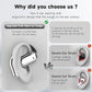 Open Ear Earbuds Intelligent Touch Screen Ultra Comfort Bluetooth 5.4 Headphones Over The Ear Earphones with Ear Hooks IPX7 Waterproof Bone Conduction Earbuds for Running Fitness Sport Workouts,Grey3