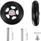 uxcell Replacement Luggage Wheels 84x24mm Suitcase Wheel Repair Kits Include 2 PU Bearing Wheels & Washers, Wrenches & Axle Screw for Trolley Bag, Inline Skate and Caster Board