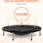 BCAN 38"/40''/48'' Foldable Mini Trampoline Fitness Trampoline with Safety Pad,Rebounder Exercise Trampoline for Adults Indoor/Garden Workout,Max Load 300lbs/440lbs