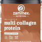Zammex Multi Collagen Peptides Powder, Type I & III & V & X, Chocolate Collagen Protein Powder, Hydrolyzed Collagen, Supports Hair and Skin, Gut Health, 41 Servings, 1LB