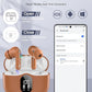 Wireless Earbuds, Bluetooth 5.4 Headphones Bass Stereo, Ear Buds with Noise Cancelling Mic, IP7 Waterproof in Ear Earphones, 36H LED Display Bluetooth Earbuds for Laptop Pad Phones Sports, Brown