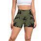 CHRLEISURE Women's 4 Packs Workout Gym Shorts, High Waisted Butt Lifting Scrunch Butt Seamless Booty Shorts