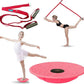 Dance, Cheerleading and Figureskating Trainer Stretching and Balance, 2 Pc. Set, Stretching, Disc Core Board and Flexibility Equipment Strap for Dance, Gymnastics, Turning, Stunt