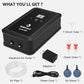 fishkeeper Aquarium Air Pump, 8W 130GPH Dual Outlet Fish Tank Air Pump with Adjustable Airflow Ultra-Quiet Oxygen Aerator Pump with Air Stone Bubbler for 10-120 Gallon Fish Tank