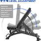 Major Fitness Weight Bench, Capacity Bench Press and 32 Adjustable Positions Strength Training Bench for Garage and Home Gym Workouts, Weight Lifting, and Bench Press