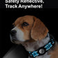 TagME Airtag Dog Collar,Waterproof Reflective Pet Collar with Airtag Holder,Soft Padded and Double D-Rings for Medium Dogs,Light Blue