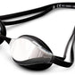 ARENA Unisex Python Racing Swim Goggles for Men and Women Anti-Fog No Leak Max Comfort Dual Strap, Mirror/Non-Mirror Lens