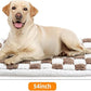 Dog Bed Mat for Car Back Seat Extenders, Washable Non-Slip Travel Cover for Back Seat - 24.8"x54", Brown