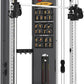 Altas Strength Folding Home Gym Smith Machine with Pulley System Gym Squat Rack Weight Bar Upper Body Strength Training Leg Developer Commercial Fitness Equipment Included Accessories 3101