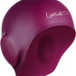3D Swim Caps - Ear Protection Swimming Cap for Women & Men - Silicone, Waterproof - Fits Long & Short Hair - Adult & Youth