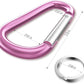sprookber 3" Aluminum Carabiner D Ring, Caribeener Clips, Spring Snap Hook for Keychain Clip, Set of 10