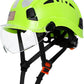 AOLAMEGS Construction Safety Hard Hat - ANSI Z89.1 Type Ι OSHA Approved Safety Helmets with Chin Straps Lightweight Reflective Vented ABS Hard Hats For Men Women Industrial Workwear 6-point Suspension