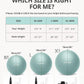 Trideer Yoga Ball – Anti-Burst Exercise Ball for Pregnancy, Office, Birthing, Stretching & Core Workout – Home Gym & Therapy
