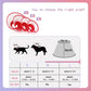Pet Cone Recovery Dog Cone Adjustable Dog Collar Clear Padded Collar with Breathable Soft Edge, Plastic Puppy Cone Protect The Neck Surgery Recovery, Designed for Cats and Puppies (Medium, Red)