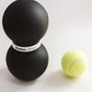Infinity Roller, Peanut Foam Roller, Large 8-Inch Double Massage Ball Exercise Roller (Black - Firm)